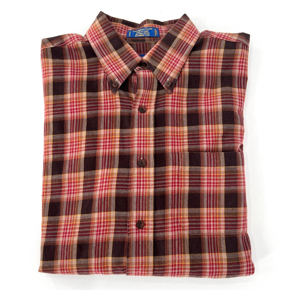 Pendleton Wool Blend Button Front Men’s Shirt - image 1